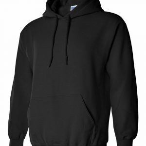 Black customizable hoodie