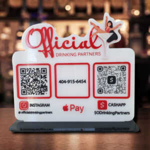 Logo Payment QR Acrylic Sign